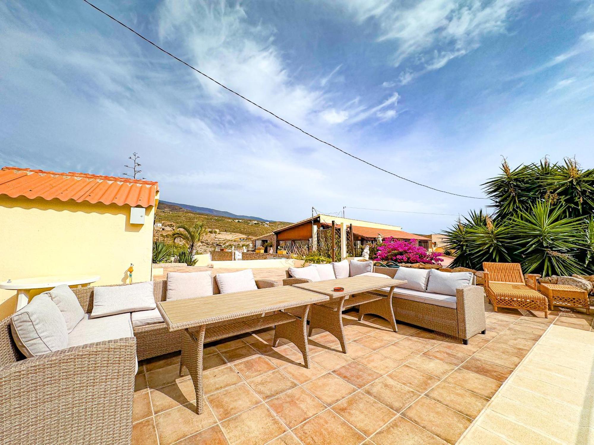 Exquisite Rural House With Garden, Pool And Sea Views Villa Arico Viejo Ngoại thất bức ảnh